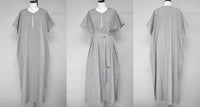 23ss<BR>CristaSeya クリスタセヤ<br>" OVERSIZED CAFTAN " STRIPES<br>オーバーオーバーサイズドストライプカフタン【03PV-PU】<BR>【WOMEN'S】