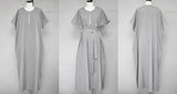 23ss<BR>CristaSeya クリスタセヤ<br>" OVERSIZED CAFTAN " STRIPES<br>オーバーオーバーサイズドストライプカフタン【03PV-PU】<BR>【WOMEN'S】