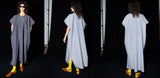 23ss<BR>CristaSeya クリスタセヤ<br>" OVERSIZED CAFTAN " STRIPES<br>オーバーオーバーサイズドストライプカフタン【03PV-PU】<BR>【WOMEN'S】