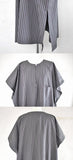 23ss<BR>CristaSeya クリスタセヤ<br>" OVERSIZED CAFTAN " STRIPES<br>オーバーオーバーサイズドストライプカフタン【03PV-PU】<BR>【WOMEN'S】