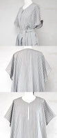 23ss<BR>CristaSeya クリスタセヤ<br>" OVERSIZED CAFTAN " STRIPES<br>オーバーオーバーサイズドストライプカフタン【03PV-PU】<BR>【WOMEN'S】