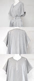 23ss<BR>CristaSeya クリスタセヤ<br>" OVERSIZED CAFTAN " STRIPES<br>オーバーオーバーサイズドストライプカフタン【03PV-PU】<BR>【WOMEN'S】