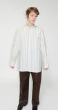 23AW<BR>CristaSeya クリスタセヤ<br>" OVERSIZED MAO SHIRT  " <br>オーバーサイズドマオシャツ<br>【08DA-COP】<BR>【MEN'S/WOMEN'S】