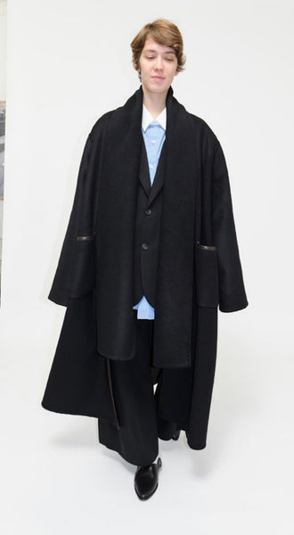 23AW<BR>CristaSeya クリスタセヤ<br>" REVERSIBLE COAT WITH SCARF " <br>リバーシブルスカーフコート<br>【10WN-WO】【MEN'S/WOMEN'S】