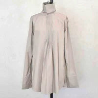SALE！_<BR>tous les deux ensembleトゥレドゥアンサンブル （boutique W)  <br>Shirring High Neck Shirt <br>シャーリングハイネックブラウス【321720】<BR>【WOMEN'S】