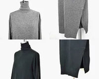 SALE！_<BR>tous les deux ensembleトゥレドゥアンサンブル （boutique W)  <br>ハイネックウールチュニック <br>【321808】<BR>【WOMEN'S】