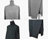 SALE！_<BR>tous les deux ensembleトゥレドゥアンサンブル （boutique W)  <br>ハイネックウールチュニック <br>【321808】<BR>【WOMEN'S】
