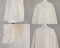 CASEY CASEY CASEY / ケイシーケイシー <br>ONE SIZE SHIRT - L COT / ワンサイズシャツ<BR>【21FC317】【WOMEN'S】