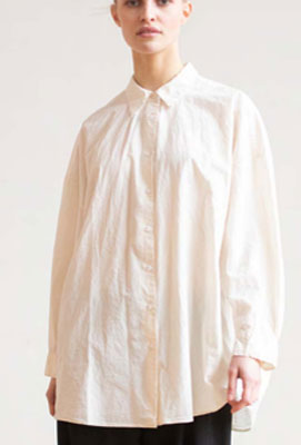CASEY CASEY CASEY / ケイシーケイシー <br>ONE SIZE SHIRT - L COT / ワンサイズシャツ<BR>【21FC317】【WOMEN'S】