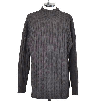 CASEY CASEY ケイシーケイシー <br>CREW NECK OPEN RIB SWEATER - WOOLY  <BR> クルーネックオープンリブセーター<br>【21HK005】【ニット】<BR>【MEN'S】