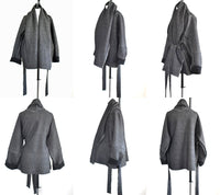 SALE!_<br>FORME d'expression<br>フォルム デ エクスプレッション<br>" Caban Coat " Black Papper <br>キャバンコート<br>【DC045 B52B】<br>【WOMEN'S】