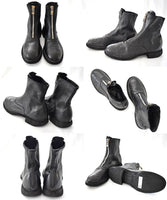 GUIDI / グイディ <BR>"FRONT ZIP ARMY BOOT SOLE LEATER"<BR>フロントジップブーツ<br>"SOFT HORSE FULL GRAIN" BLKT<BR>【210WZ SOFT HORSE FULL GRAIN 】<BR> 【WOMEN'S】【シューズ】