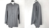 23AW_<br>MAATEE&SONS<BR>マーティーアンドサンズ  <BR>WOOL SAXSONY / BAND COLLAR SHIRTS <BR>ウールサキソニーバンドカラーシャツ/ <br>【MT3303-0603B】【MEN'S】