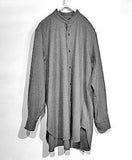 23AW_<br>MAATEE&SONS<BR>マーティーアンドサンズ  <BR>WOOL SAXSONY / BAND COLLAR SHIRTS <BR>ウールサキソニーバンドカラーシャツ/ <br>【MT3303-0603B】【MEN'S】