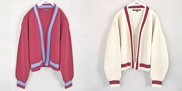 SALE!<BR>SOFIE D'HOORE ソフィードール <br>" MOLLY "<BR>3ply open cardigan with contrast <BR> コントラストカーディガン<br>【MOLLY YFIMBI】<BR>【WOMEN'S】
