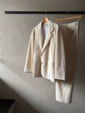 SALE!<BR>CristaSeya クリスタセヤ<br>" CORDURY OVERSIZED BLAZER WHITE  " <br>コーデュロイ<BR>オーバーサイズドジャケット<br>【05EN-CO】【MEN'S/WOMEN'S】