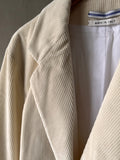 SALE!<BR>CristaSeya クリスタセヤ<br>" CORDURY OVERSIZED BLAZER WHITE  " <br>コーデュロイ<BR>オーバーサイズドジャケット<br>【05EN-CO】【MEN'S/WOMEN'S】