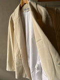 SALE!<BR>CristaSeya クリスタセヤ<br>" CORDURY OVERSIZED BLAZER WHITE  " <br>コーデュロイ<BR>オーバーサイズドジャケット<br>【05EN-CO】【MEN'S/WOMEN'S】