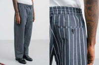 SALE!<br>A KIND OF GUISE / アカインドオブガイズ <br>" SAMURAI TROUSERS " SEA STRIPE<BR>ウエストシャーリングストライプイージーパンツ <BR>【205 668】【MEN'S】AKOG