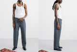 SALE!<br>A KIND OF GUISE / アカインドオブガイズ <br>" SAMURAI TROUSERS " SEA STRIPE<BR>ウエストシャーリングストライプイージーパンツ <BR>【205 668】【MEN'S】AKOG