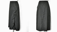 SALE!<BR>23ss<br>SARA LANZI / サラ ランツィ<br>" SKIRT WITH FLOUNCE " フリルスカート  BLACK<br>【05C】【WOMEN'S】