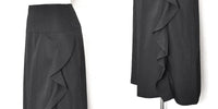 SALE!<BR>23ss<br>SARA LANZI / サラ ランツィ<br>" SKIRT WITH FLOUNCE " フリルスカート  BLACK<br>【05C】【WOMEN'S】