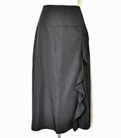 SALE!<BR>23ss<br>SARA LANZI / サラ ランツィ<br>" SKIRT WITH FLOUNCE " フリルスカート  BLACK<br>【05C】【WOMEN'S】