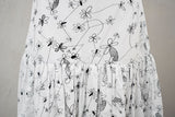 SALE!<BR>23ss<br>SARA LANZI / サラ ランツィ<br>"  FLOUNCE SKIRT " フラワープリントスカート  <br>【05D】【WOMEN'S】