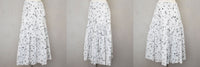 SALE!<BR>23ss<br>SARA LANZI / サラ ランツィ<br>"  FLOUNCE SKIRT " フラワープリントスカート  <br>【05D】【WOMEN'S】