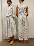 SALE!<BR>23ss<br>SARA LANZI / サラ ランツィ<br>"  FLOUNCE SKIRT " フラワープリントスカート  <br>【05D】【WOMEN'S】