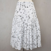 SALE!<BR>23ss<br>SARA LANZI / サラ ランツィ<br>"  FLOUNCE SKIRT " フラワープリントスカート  <br>【05D】【WOMEN'S】