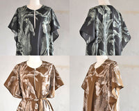 SALE!!<br>23ss<BR>CristaSeya クリスタセヤ<br>" OVERSIZED CAFTAN " LEAVES<br>オーバーオーバーサイズドカフタン【03PV-PU】<BR>【WOMEN'S】