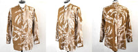 SALE!!<br>23ss<BR>CristaSeya クリスタセヤ<br>"  OVERSIZED MAO  SHIRT "LEAVES <br>オーバーサイズドマオシャツ<BR>【08DA-PA】【MEN'S/WOMEN'S】<BR>【ロングスリーブシャツ】