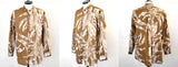 SALE!!<br>23ss<BR>CristaSeya クリスタセヤ<br>"  OVERSIZED MAO  SHIRT "LEAVES <br>オーバーサイズドマオシャツ<BR>【08DA-PA】【MEN'S/WOMEN'S】<BR>【ロングスリーブシャツ】