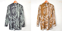 SALE!!<br>23ss<BR>CristaSeya クリスタセヤ<br>"  OVERSIZED MAO  SHIRT "LEAVES <br>オーバーサイズドマオシャツ<BR>【08DA-PA】【MEN'S/WOMEN'S】<BR>【ロングスリーブシャツ】
