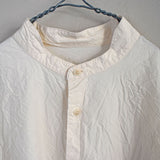 24AW_<BR>CASEY CASEY ケイシーケイシー <br>MILI VERGER SHIRT - L COT /  マオカラーシャツ<br>【23HC353 L COT】【MEN'S】