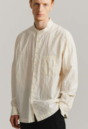 24AW_<BR>CASEY CASEY ケイシーケイシー <br>MILI VERGER SHIRT - L COT /  マオカラーシャツ<br>【23HC353 L COT】【MEN'S】