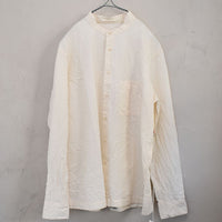 24AW_<BR>CASEY CASEY ケイシーケイシー <br>MILI VERGER SHIRT - L COT /  マオカラーシャツ<br>【23HC353 L COT】【MEN'S】