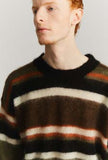 24AW_<BR>CASEY CASEY ケイシーケイシー <br>STRIPE MOHSIL JUMPER - MOHSIL /  シルクモヘアニット<br>【23HK011】【MEN'S】