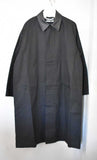 SALE!<BR>CristaSeya クリスタセヤ<br>" OVERSIZED WATERREPELLENT TRENCH WITH LEATHER PATCH " <br>ワックスコットン<BR>オーバーサイズドコート<BR>【01DA】【MEN'S/WOMEN'S】