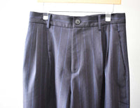 24AW<BR>CristaSeya クリスタセヤ<br>" DOUBLE PLEATED WIDE PANTS " <br>ダブルプリーテッド<BR>ワイドパンツ<BR>【04WM】【MEN'S】