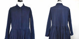 24AW_<BR>CASEY CASEY / ケイシーケイシー <br>HELAYANE ROUCHE DRESS - OVERDYED PAPER COT <BR> オーバーダイコットンドレス<BR>【23FR509】【WOMEN'S】