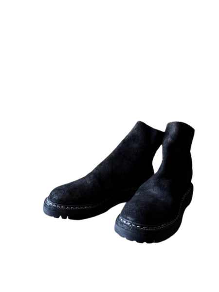 GUIDI /グイディ  <BR>" BACK ZIP BOOT - SOE RUBBER "<br>　BLKT 【76V_N HORSE REVERSE 】<BR>【MEN'S】【シューズ】