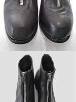 GUIDI / グイディ <BR> FRONT ZIP  SOLE LEATHER <BR>BLKT<BR>フロントジップブーツ<br>"HORSE FULL GRAIN" <BR>【PL1 】【MEN'S】