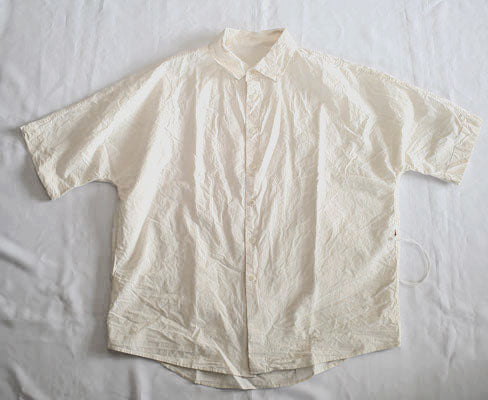 25ss_<BR>CASEY CASEY / ケイシーケイシー<br>WAGA SHORT SLEEVE SHIRT <BR>【24ＨＣ245 L COT】<BR>【WOMEN'S】