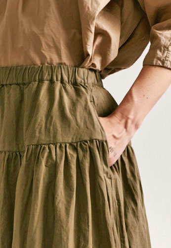 25ss_<BR>CASEY CASEY / ケイシーケイシー<br>UP UP SKIRT <BR>【 24FJ194 LIN COT】<BR>【WOMEN'S】
