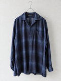 26AW<br>MAATEE&SONS <BR>マーティーアンドサンズ  <BR>OPEN COLLAR SHIRTS<BR>  オープンカラーシャツ <BR>  <BR>【MT6303-0604B】【MEN'S】