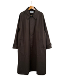 26AW<BR>CristaSeya クリスタセヤ<br>" OVERSIZED TRENCH<br> WITH LEATHER PATCH " <br>オーバーサイズドコート<BR>【01KA-27】【MEN'S/WOMEN'S】