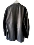 26AW<br>MAATEE&SONS <BR>マーティーアンドサンズ  <BR>SHEEP LEATHER<BR> NO COLLAR JACKET<BR> シープ レザー <BR> ノーカラージャケット <BR>【MT6303-0008】【MEN'S】