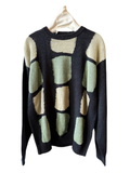 26ss<BR>CristaSeya クリスタセヤ<br>" WASHI PAPER PATCHWORK SWEATER " <BR>パッチワークセーター<BR>【18VD-26-WA】【MEN'S/WOMEN'S】
